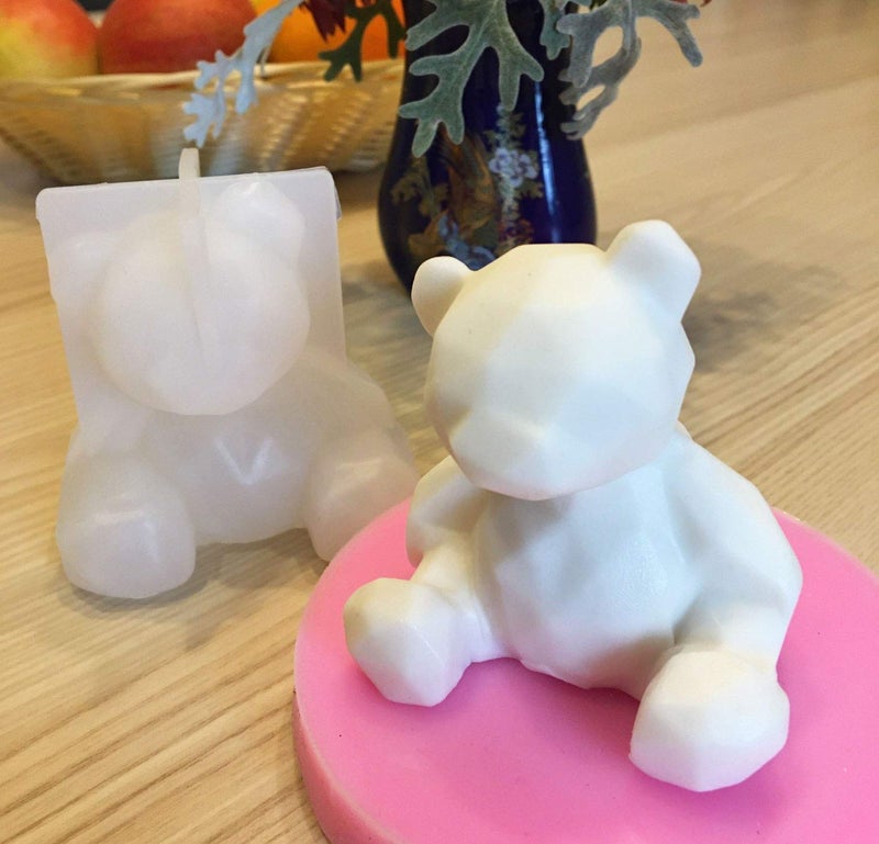 KuuGuu 3 Pack 3D Bear Resin Mold Silicone Fondant Mold Bear Epoxy Soap Mould for Teddy Cake Decoration Chocolate Ice Cream Molds Soap Candle Topper Polymer Clay Mold DIY Crafts Accessories - Image 4