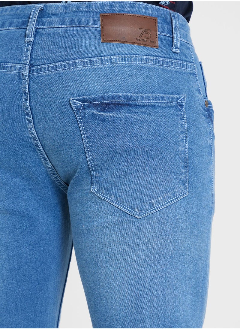 Seventy Five - Mens Basic Jeans - Image 1
