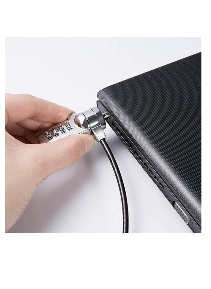 Generic - 2m Long Multi Purpose Security Cable Lock with Number for Notebook/Laptop Bicycle Bike Hand Bag Trolley Bag - Image 1