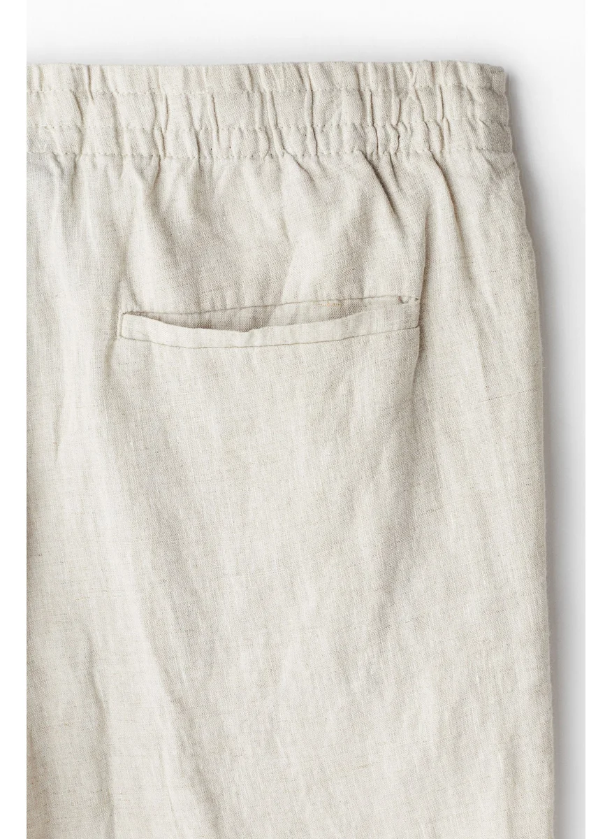 H&M Regular Fit Linen Trousers