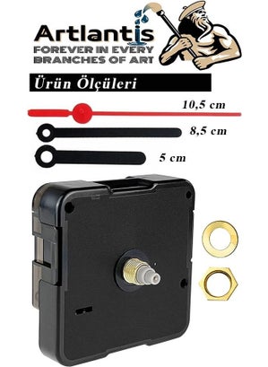 Artlantis Wall Clock Mechanism 1 Piece 10 mm Shaft Silent Clock Motor Hour Hand School Experiment Clock Making  - Image 5