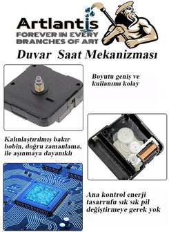 Artlantis Wall Clock Mechanism 1 Piece 10 mm Shaft Silent Clock Motor Hour Hand School Experiment Clock Making  - Image 4