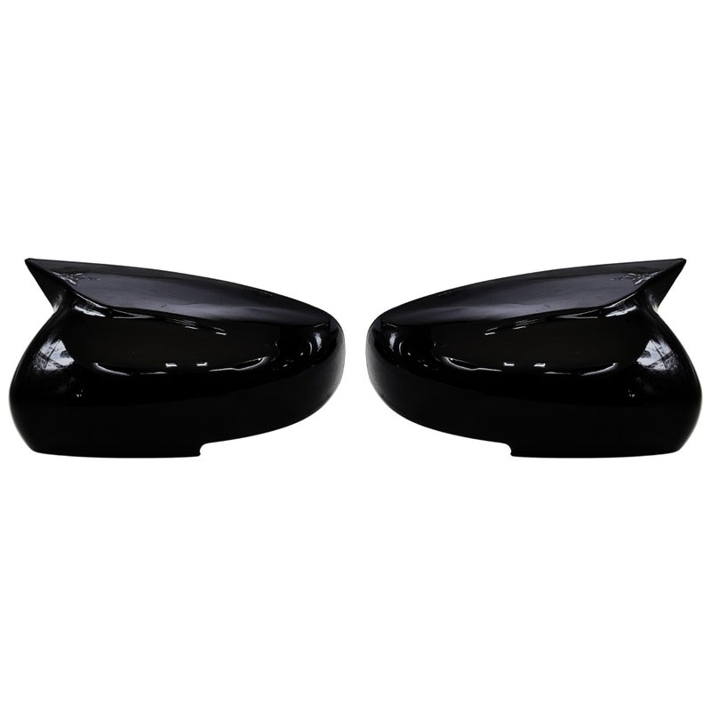 KMH Batman Style Car Mirror Covers Compatible with Maruti Suzuki Swift 2018 2024, Baleno, Drize 2017, Celerio Old 2017, Fronx, Wagnor 2019, Spresso, Ignos, Ciaz, Alto 900 & K10 (Gloss Black) Set 2 Pc - Image 5