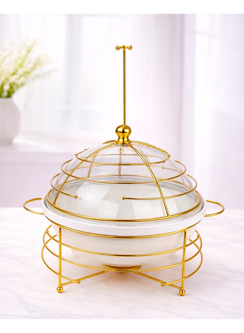 البيت الأحمر بوفيه تقديم سيراميك ومعدن من Red Home – موديل CI2033G (سعة 7.5  لتر) - Image 1
