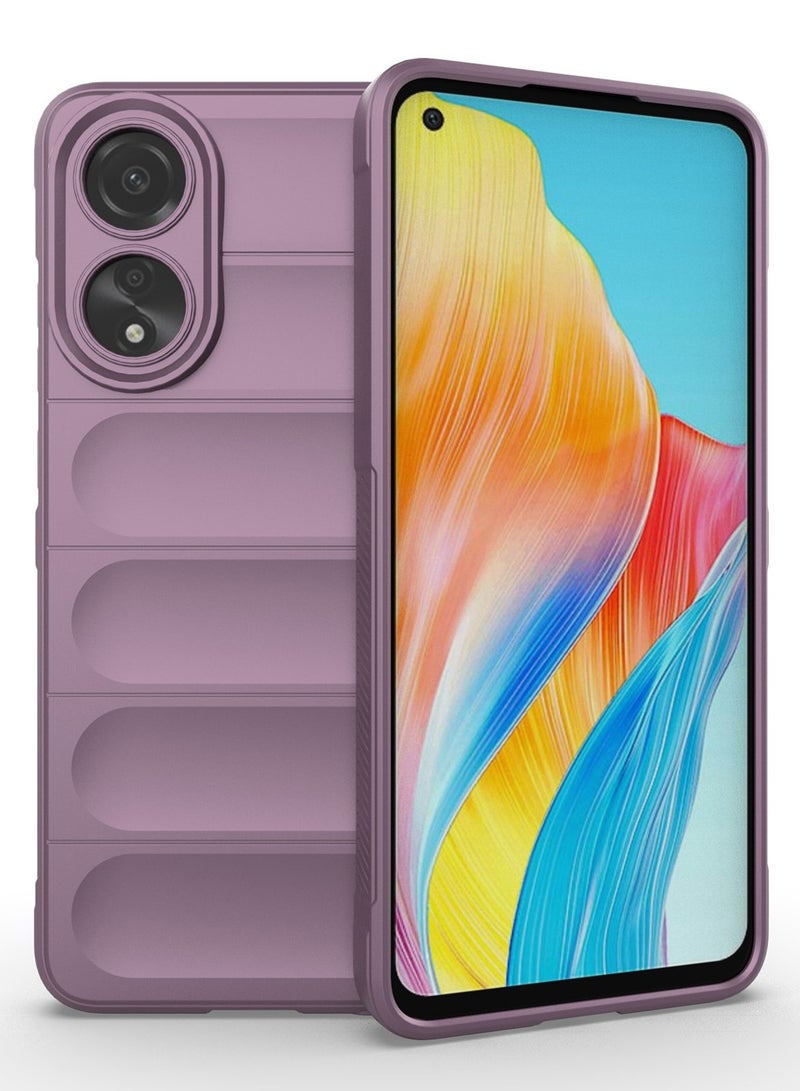 Phone case cover Magic Shield TPU + Silicone Shockproof Phone Case For Oppo A78 4G (Purple) - Image 1