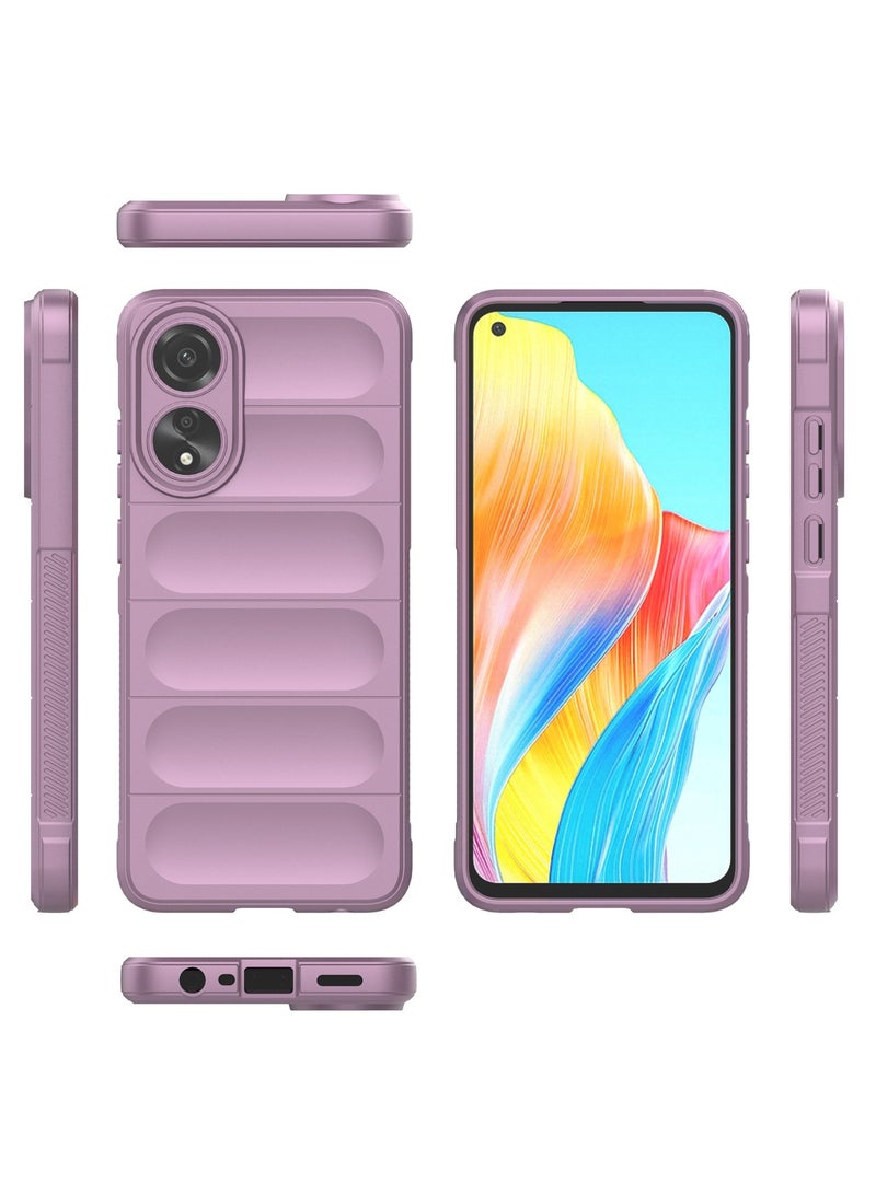 Phone case cover Magic Shield TPU + Silicone Shockproof Phone Case For Oppo A78 4G (Purple) - Image 2