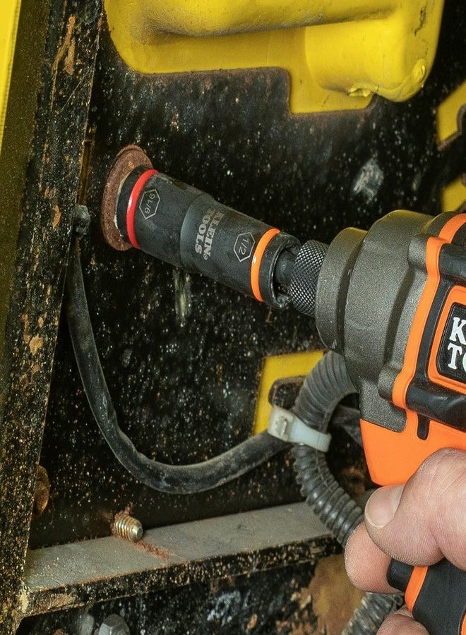 Klein Tools 66077 Impact Driver Flip Socket, 7/16- and 3/8-Inch Sizes, Use with Klein Tools Compact Impact Wrenches BAT20CW, BAT20CW1 - Image 4