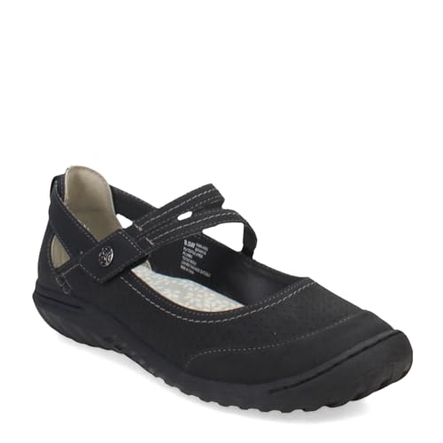 JBU Womens Fawn Mary Jane Flat Black 85