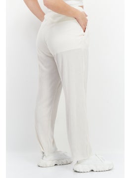 adidas Originals Women Regular Fit Brand Logo Wide Leg Pant, Beige  - Image 4