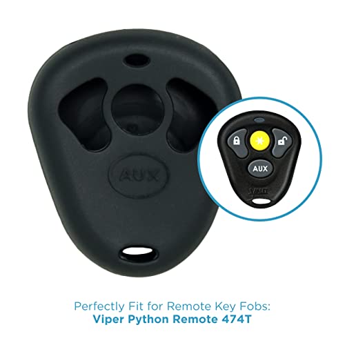 Keyless2Go Replacement for New Silicone Cover Protective Case for Viper Python Remote 474T- Black - Image 4