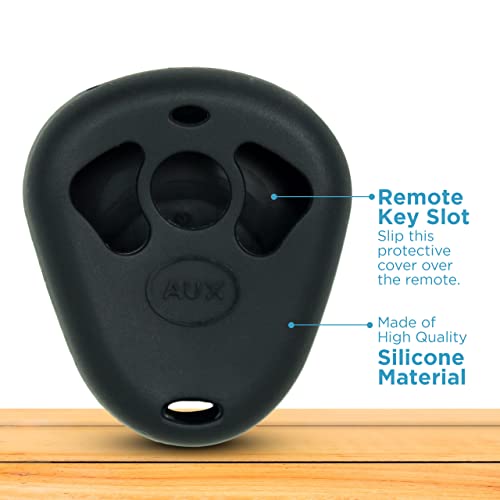 Keyless2Go Replacement for New Silicone Cover Protective Case for Viper Python Remote 474T- Black - Image 5