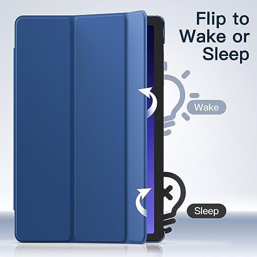 JETech Case for Samsung Galaxy Tab S9 11-Inch, Translucent Back Tri-Fold Stand Protective Tablet Cover, Support S Pen Charging, Auto Wake/Sleep (Navy) - Image 5