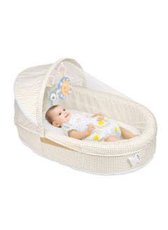 Soft Touch Portable Baby Bed With Mosquito Net Baby Travel Bed Baby Bed for Newborn FoldableTravel Baby Lounger Infant Sleeping Basket Removable and Washable Baby Cribs Bed for Bedroom  - Image 2