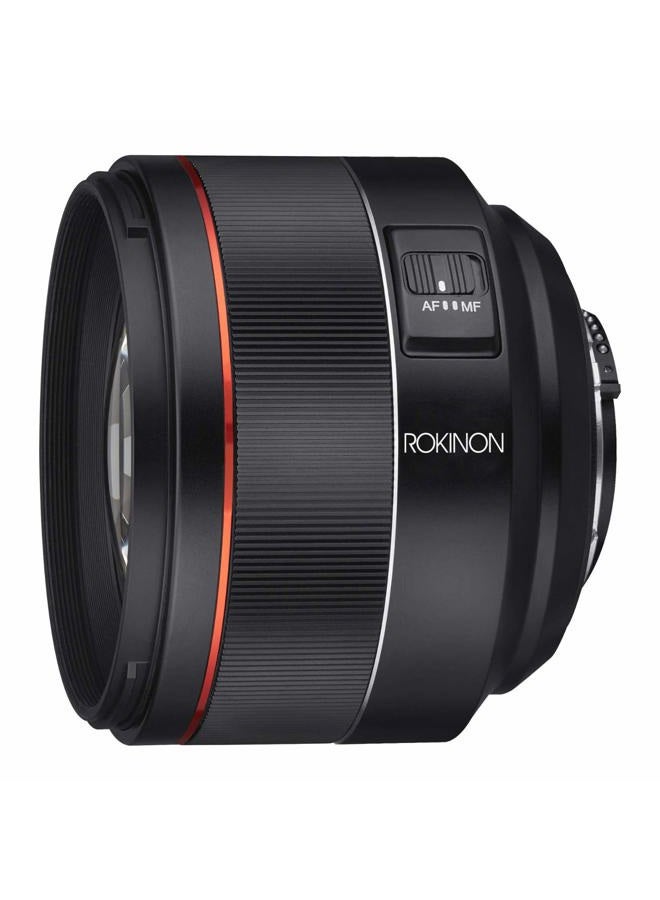 Rokinon عدسة روكينون 85 مم F1.4 بؤرة تلقائية كاملة الإطار مقاومة للعوامل الجوية عالية السرعة لتثبيت نيكون F - Image 4