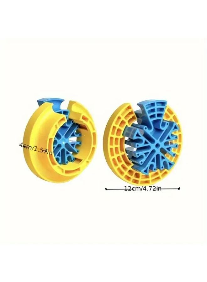 أحمر أصفر أداة تنظيم مشط الكابلات الثقيلة المقاومة للحريق من البلاستيك ABS بمقبض مريح - Image 4