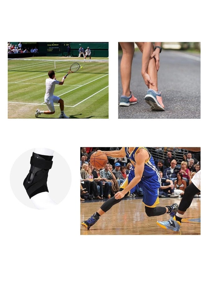 Generic 1 Pack Ankle Stabilizer Brace Arch Support for Plantar Fasciitis Relief Foot/Heel Pain Sprain Basketball Football (M)  - Image 3