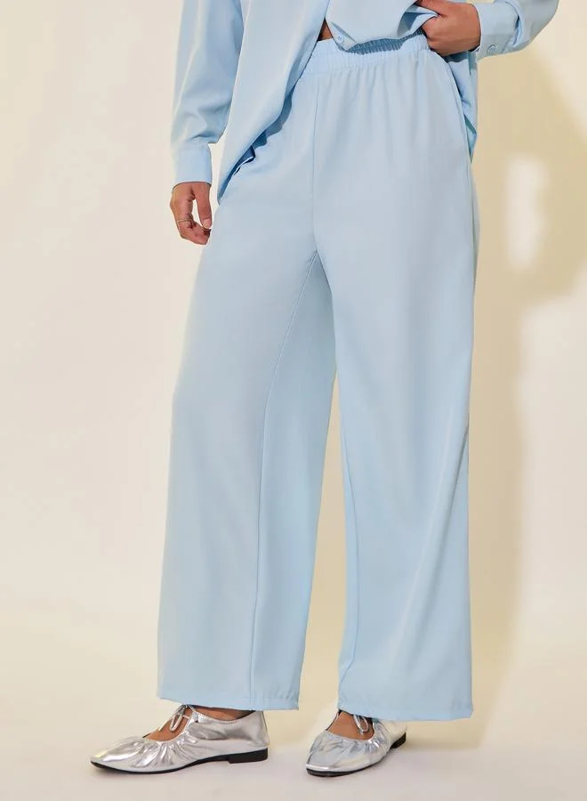 Take Two Take Two Solid Pocket Detail Shirt and Pants Co-Ords