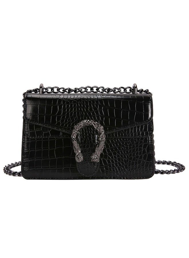 DEEPMEOW Crossbody Shoulder Evening Bag for Women - PU Leather Chain Purse Messenger Bag Small Satchel Handbag, Small Black, Small - Image 1