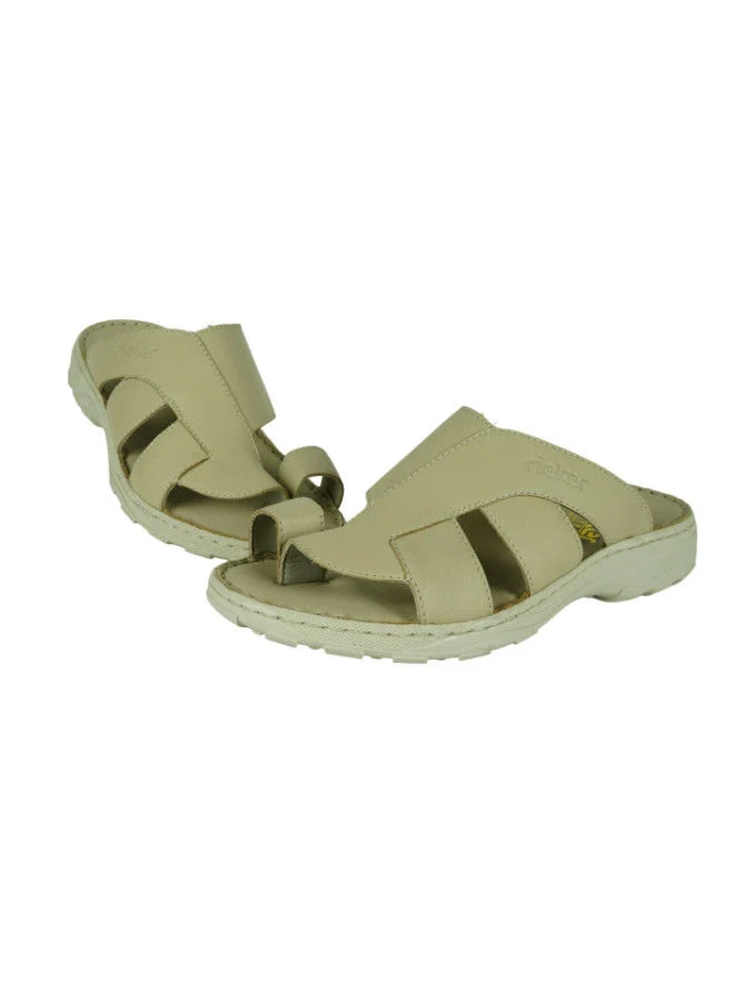 rieker 116-1052 Rieker Mens Sandals Newark Cream 26060-61