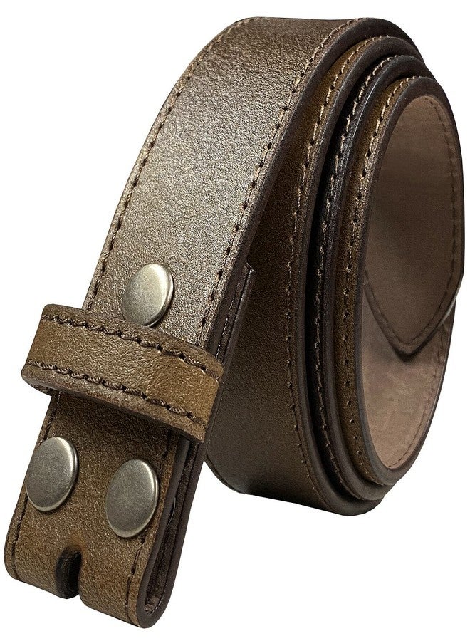 بيلتس.كوم حزام بديل كلاسيكي عتيق لبنطلون جينز كاجوال BS57، عرض 1-1/2 بوصة (38 مم) (بني، (36 بوصة - 38 بوصة) L) - Image 1