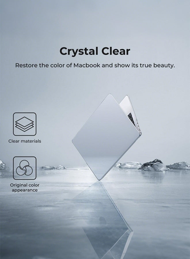 قيليرا غطاء صلب متوافق مع MacBook Pro 14 بوصة (A3112 / A3185 / A3401 / A2918 / A2992 / A2779 / A2442) – غطاء شفاف مع واقي لوحة مفاتيح أمريكية وواقي شاشة، متوافق مع شرائح M4 / M3 / M2 / M1 - Image 4