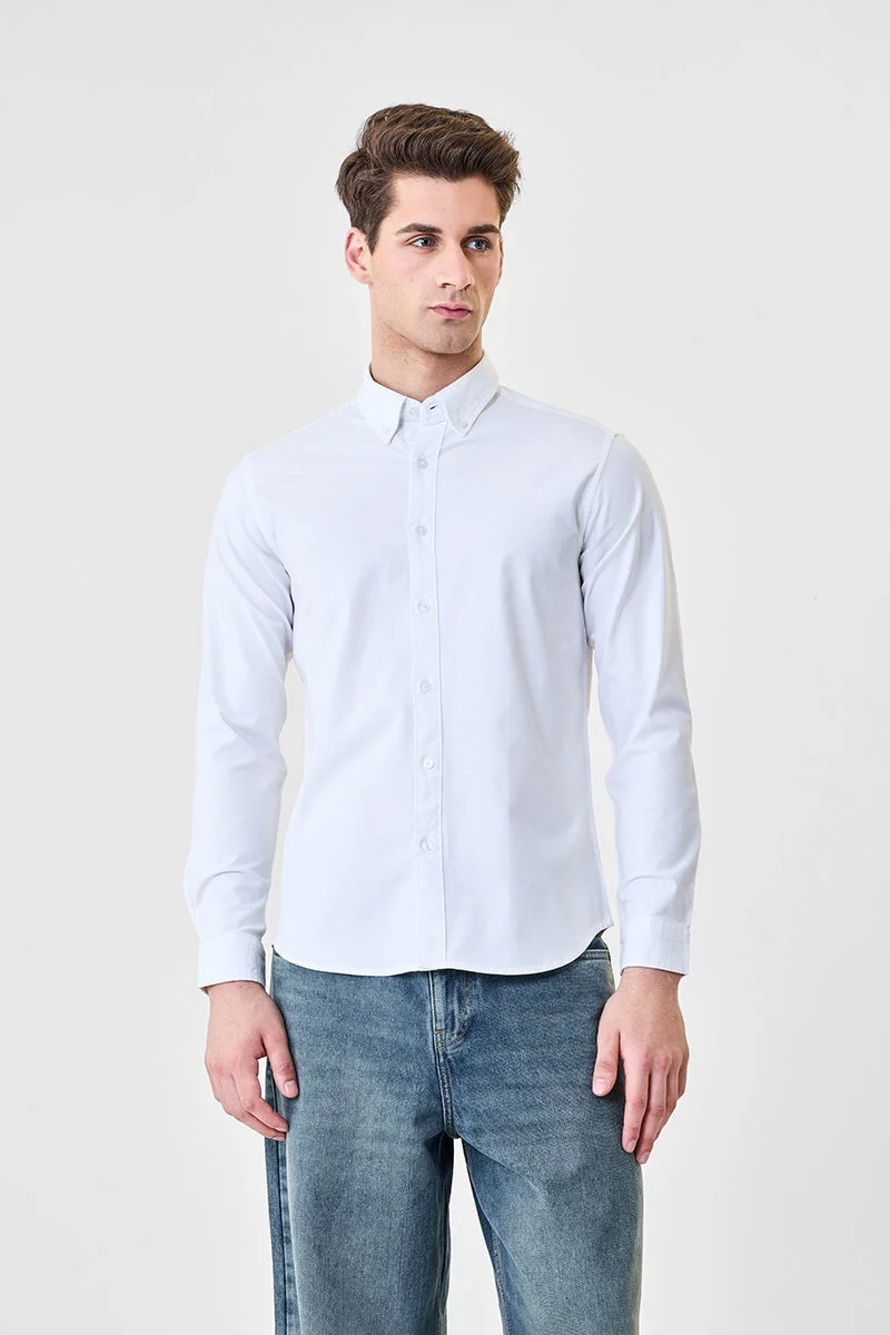 SNITCH White Octet White Shirt for Men | Best Price UAE