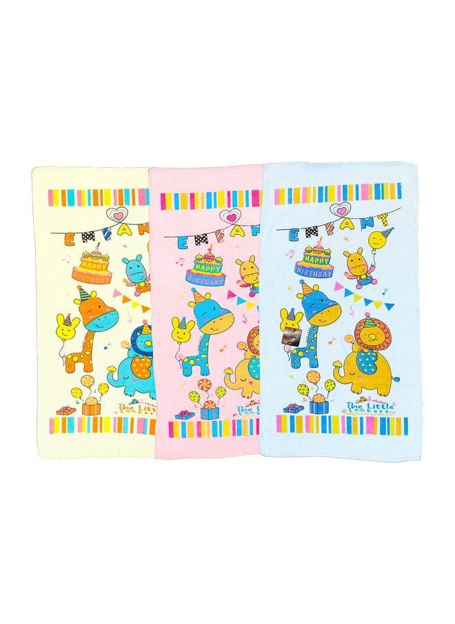 The Little Lookers Towel For Newborn Baby Kids; Super Soft Baby Bath Towel Set For Infants Bathing Accessories… (Pinkblue & Lemon Small(46X84Cm))  - Image 4