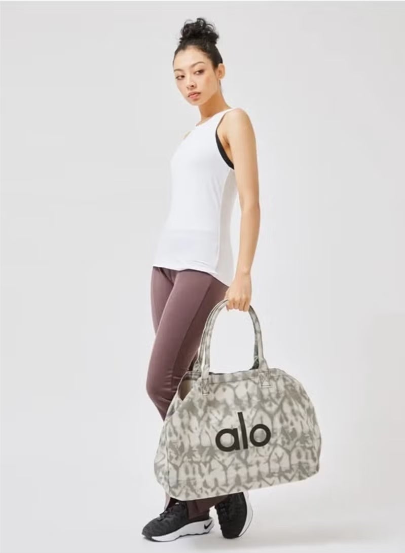 Alo Yoga Canvas Tote Bag w/ Tags,Single-shoulder Canvas Bag for both Men and Women, Large-capacity Shopping bag, Sports and Fitness Bag - Gray - Image 5