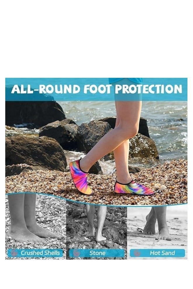 فاين حذاء بحر مائي كاجوال ملون، مقاس 23-22، مثالي للسباحة والغطس والرياضات المائية، سريع الجفاف ومانع للانزلاق. حذاء مياة . جوارب سباحة .مستلزمات السباحة - Image 3