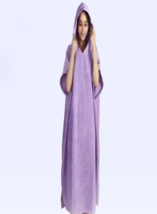 Multi-colored microfiber robe, highly absorbent, lasts longer without damage or color change.  - Image 2