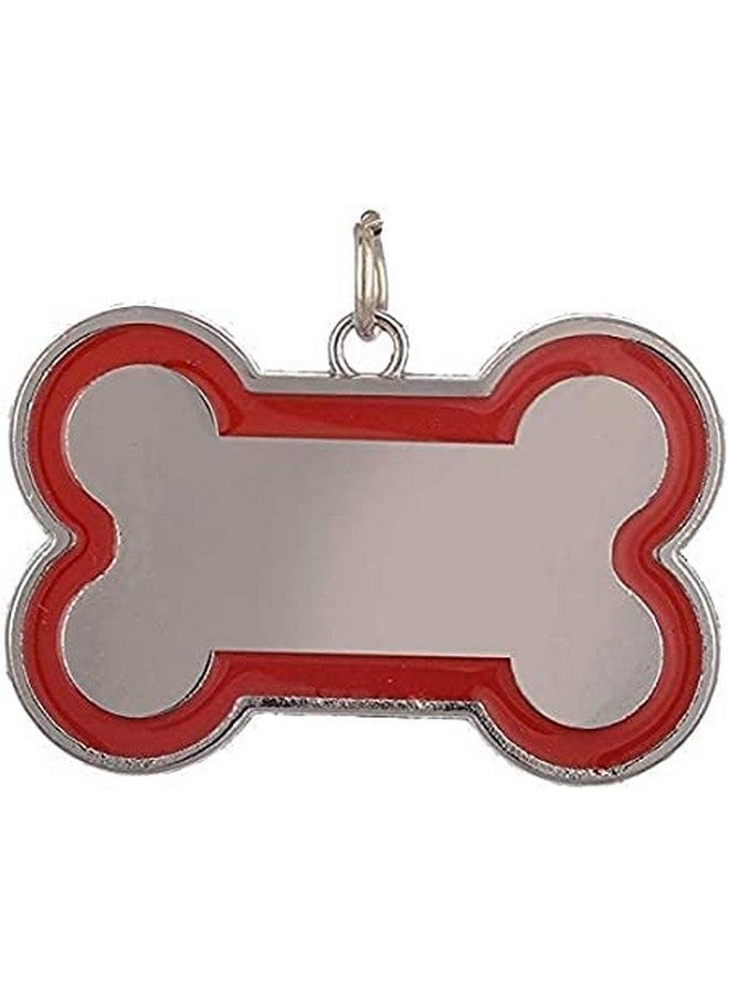 Bone Shape Collar Tag Cum Pendant Breed Dog/Puppy/Kitten/Cat (Color May Vary) Medium - Image 1