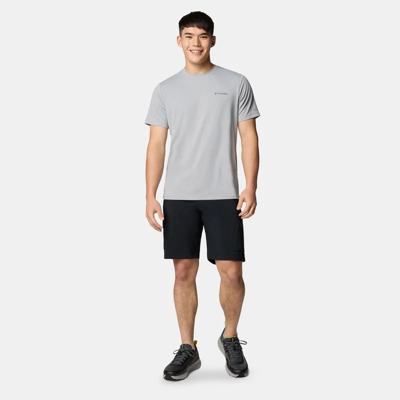 Columbia Grey Men's Tech Trail Utility T-Shirt for Men | Best Price UAE