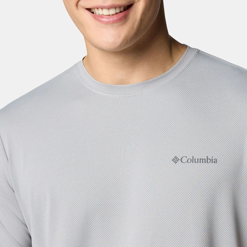 Columbia Grey Men's Tech Trail Utility T-Shirt for Men | Best Price UAE
