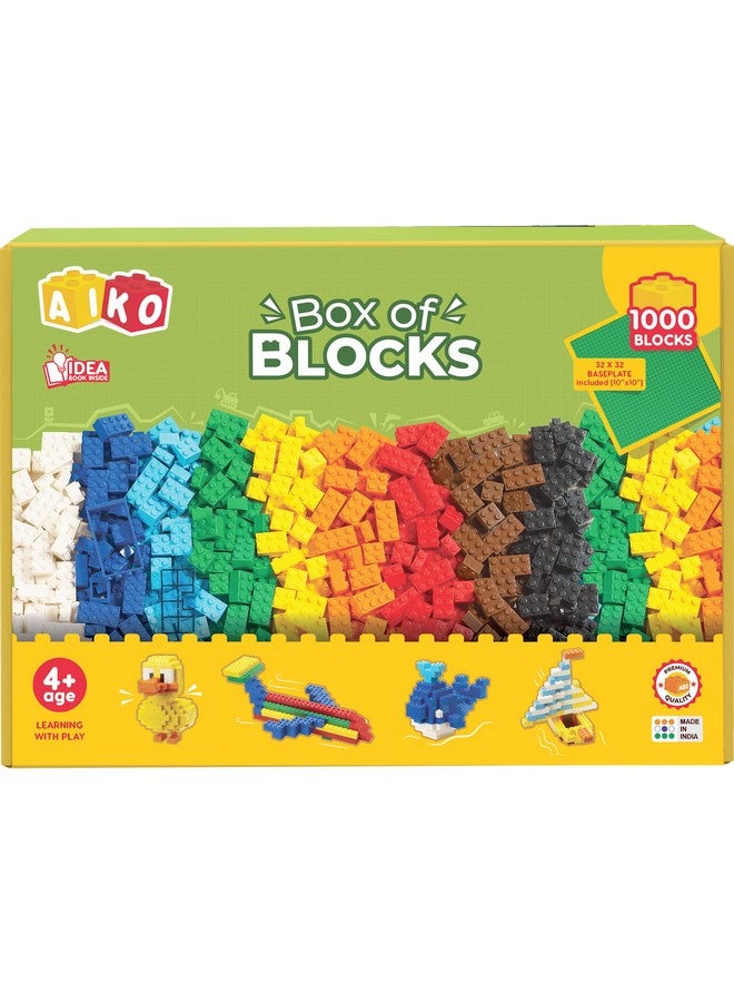 AIKO AIKO Premium Building Blocks Toys for Kids (1000 Pieces) - ABS Plastic | Best Lock Fitting | Fun Activities | Imagination, Educational & Learning Toys | Birthday Gifts for Boys & Girls (4+ Years)  - Image 1