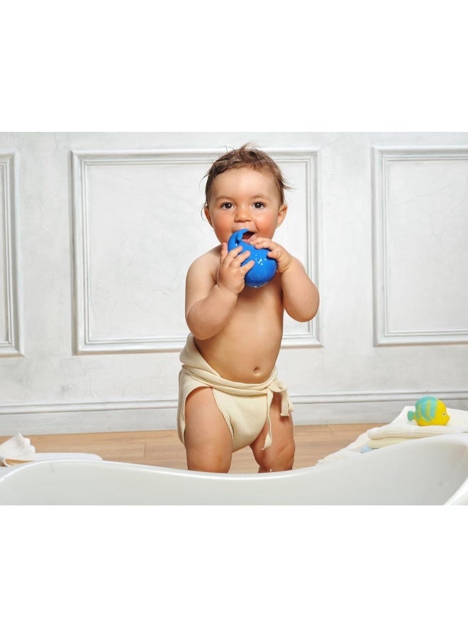 CaaOcho Pure Natural Rubber Bath Toy - Kala The Whale Baby Toy - Hole Free Bath Toys, BPA Free Bath Toys for Infants, Without Holes Sealed Natural Rubber Baby Toy - Image 2