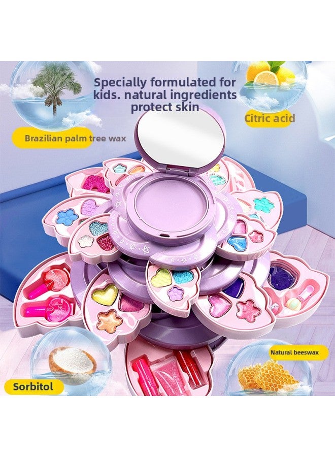 Children's Beauty Set Play Home Girl's Birthday Portable Treasure Box Beauty Box Gift Makeup Toy-Color:68610 - Image 3