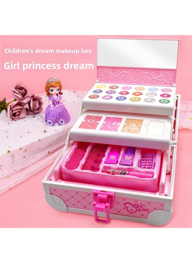 Children's Beauty Set Play Home Girl's Birthday Portable Treasure Box Beauty Box Gift Makeup Toy-Color:68610 - Image 4