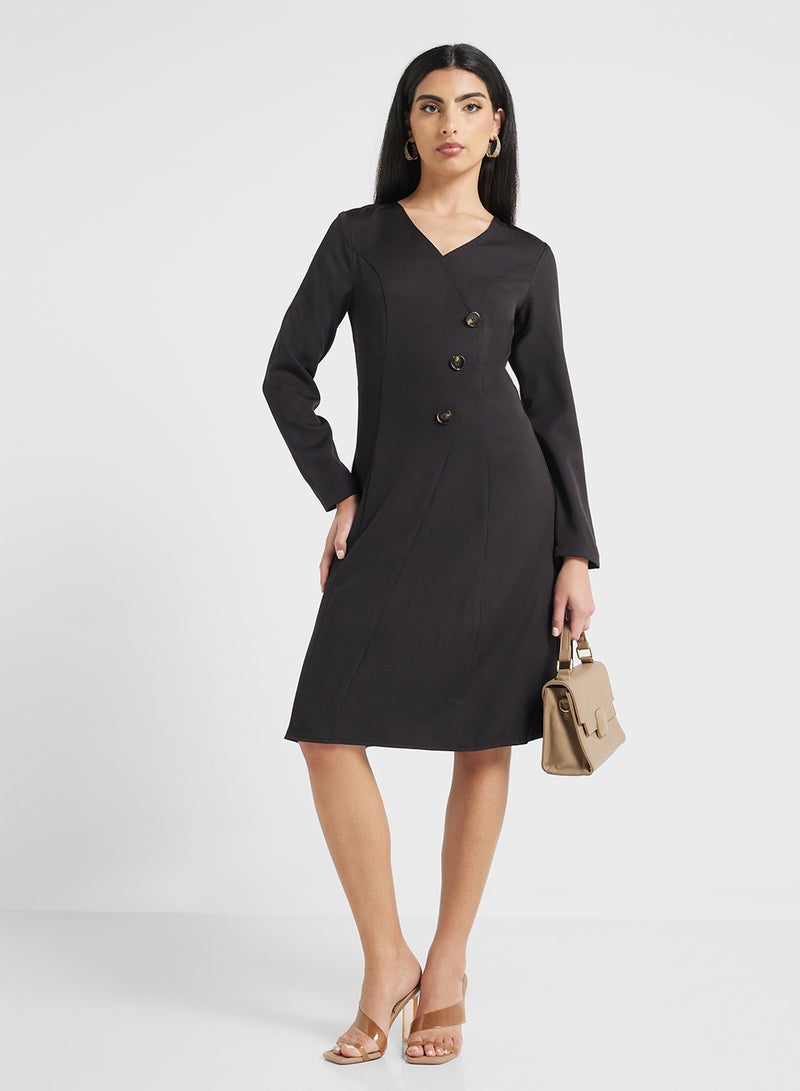 Button Front Dress