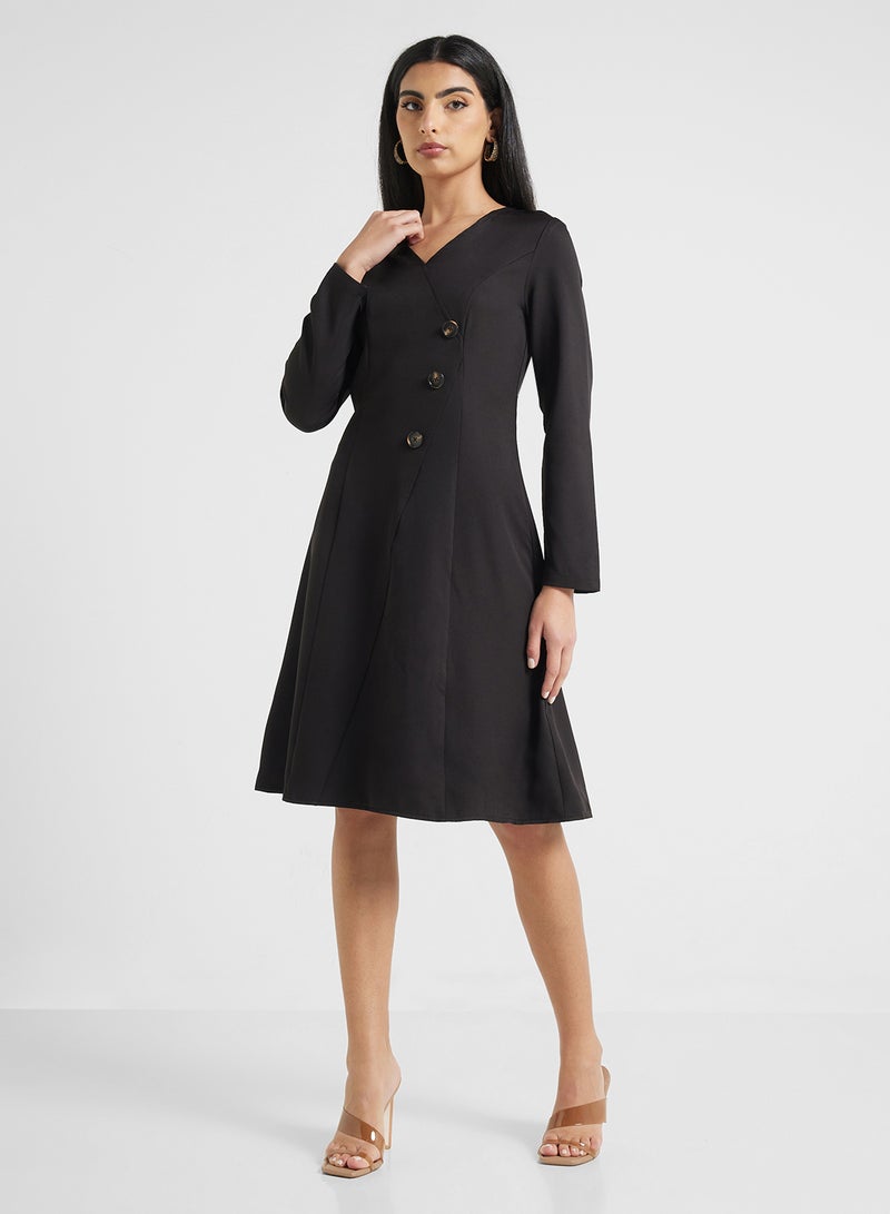 Button Front Dress