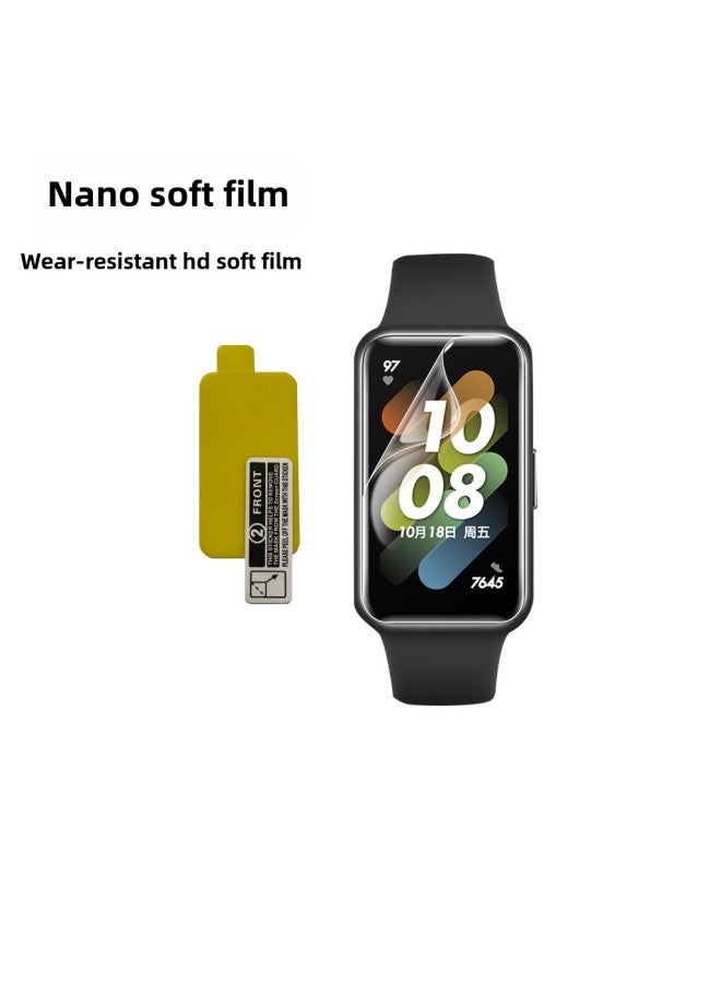 High Definition Full Screen 3D Hot Bend Tempered Glass Huawei Band 7 8 9 Soft Universal Film Compatible With Honor Band 6-Color:Composite Hot Bending Film Paper Bag 2 Pieces-Dimensions:Glory Bracelet 6  - Image 4