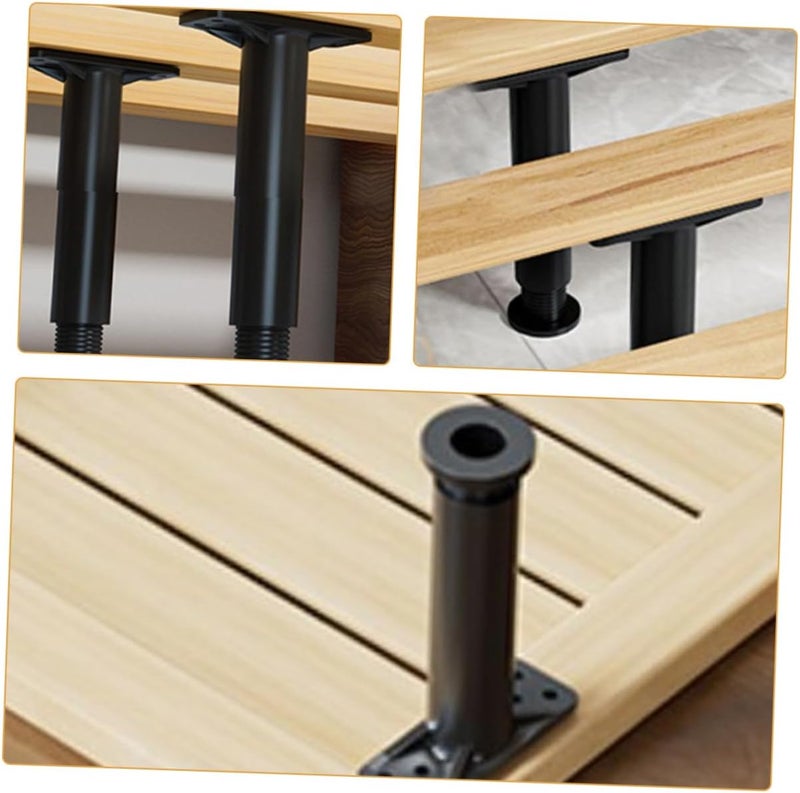 Homoyoyo 2pcs Adjustable Bed Frame Support Legs Durable Replacement Feet for Bed Center Support Easy Install Heavy Duty Furniture Legs for Stability and Protection - Image 2