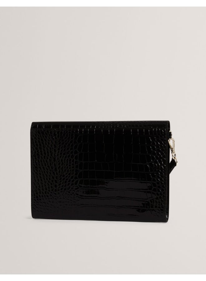 Ted Baker حقيبة ظرف أيقونة بتأثير كروك - Image 3