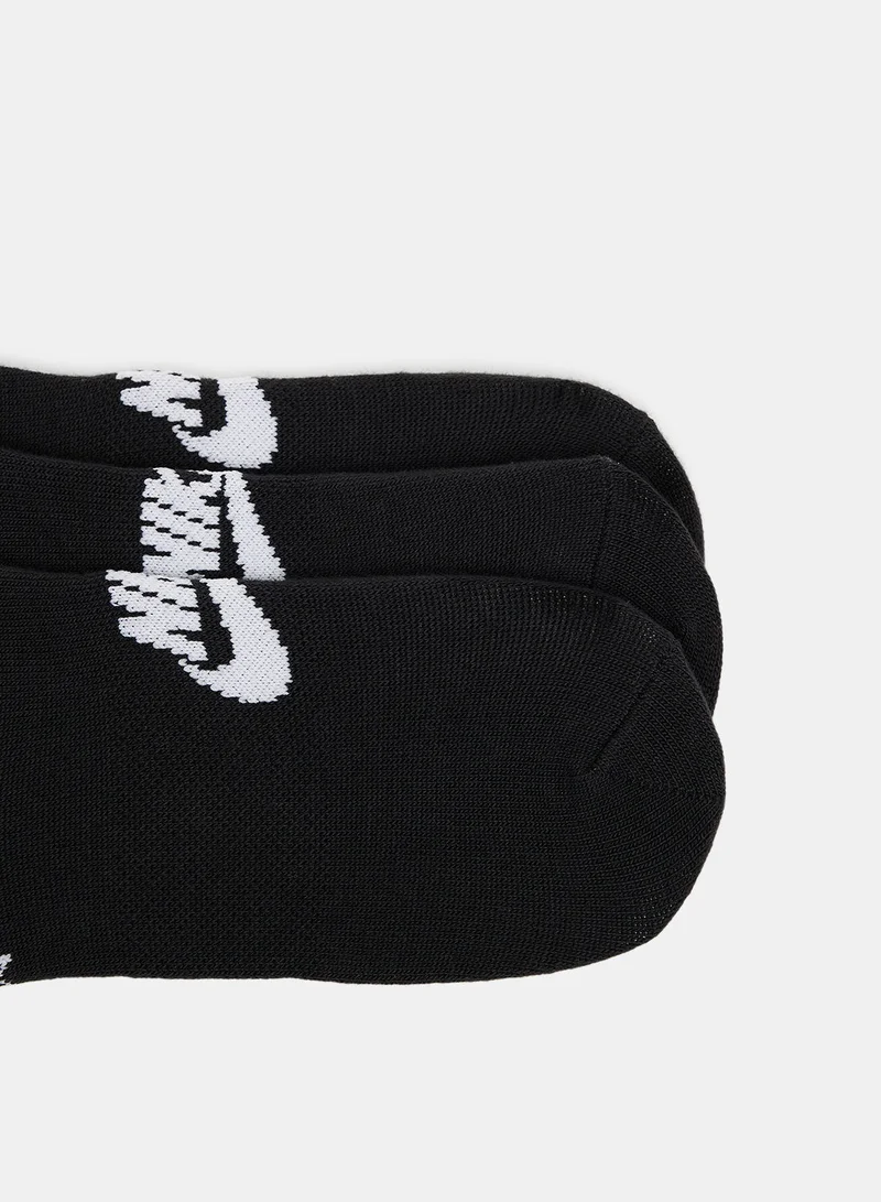 Nike Unisex Sportswear Everyday Essential No Show Socks (Pack of 3)