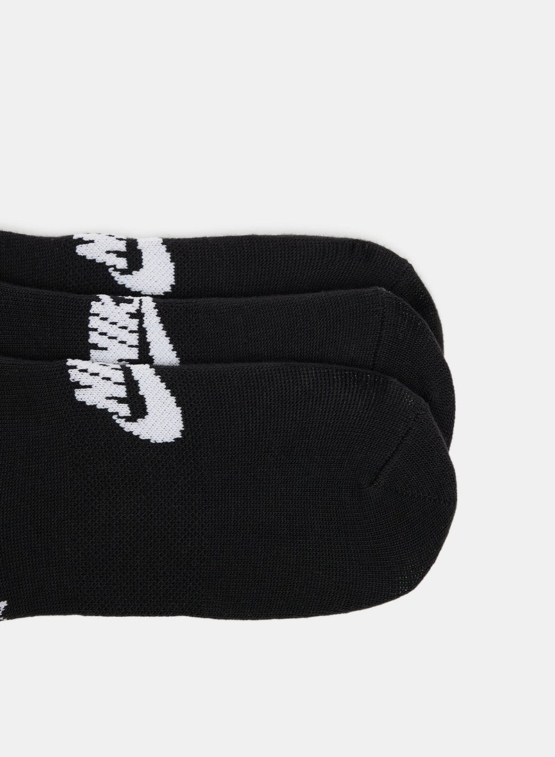 Nike Unisex Sportswear Everyday Essential No Show Socks (Pack of 3) - Image 3
