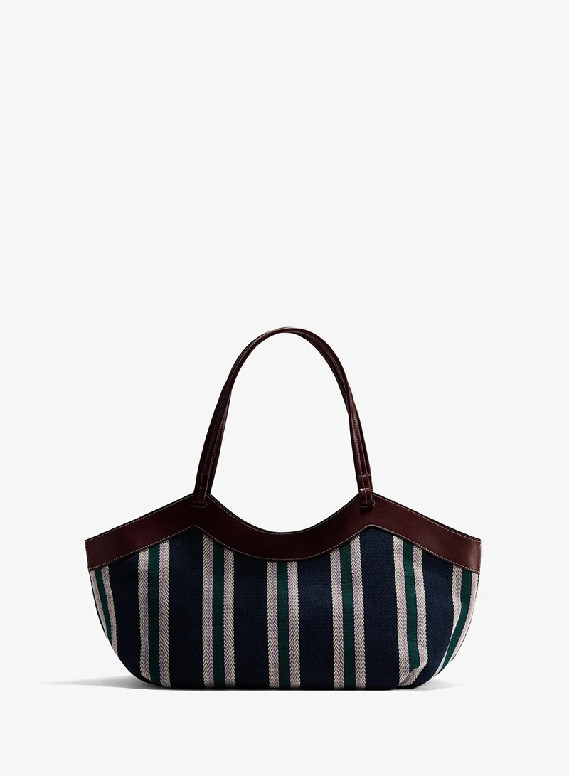 H&M  Herringbone shopper for Women | Best Price UAE