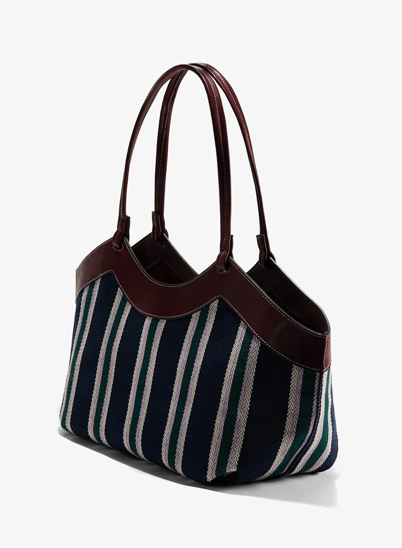 H&M  Herringbone shopper for Women | Best Price UAE