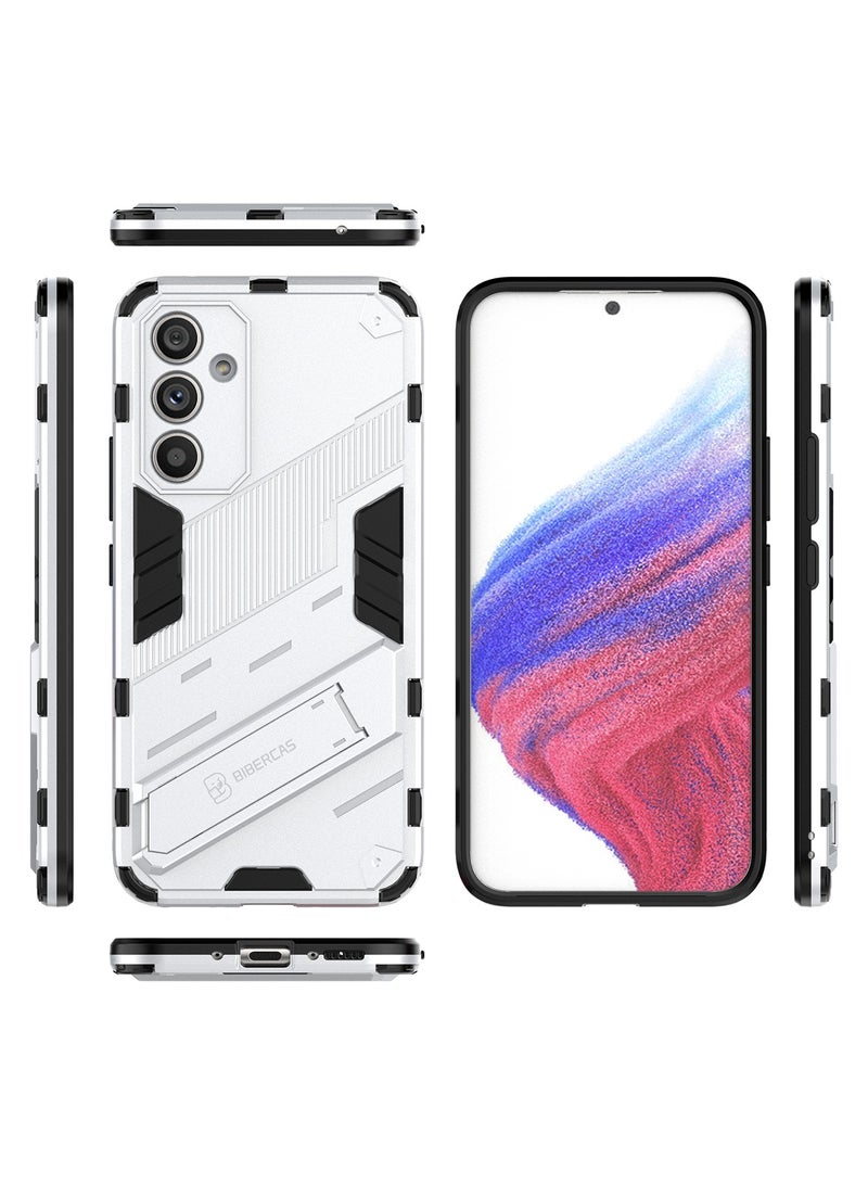 Samsung Galaxy A54 Mobile Case Cover with Hybrid Heavy Duty Protection Shockproof Defender Kickstand Armor Back Cover with Anti-Fingerprint Anti-Scratch Protector - Image 2
