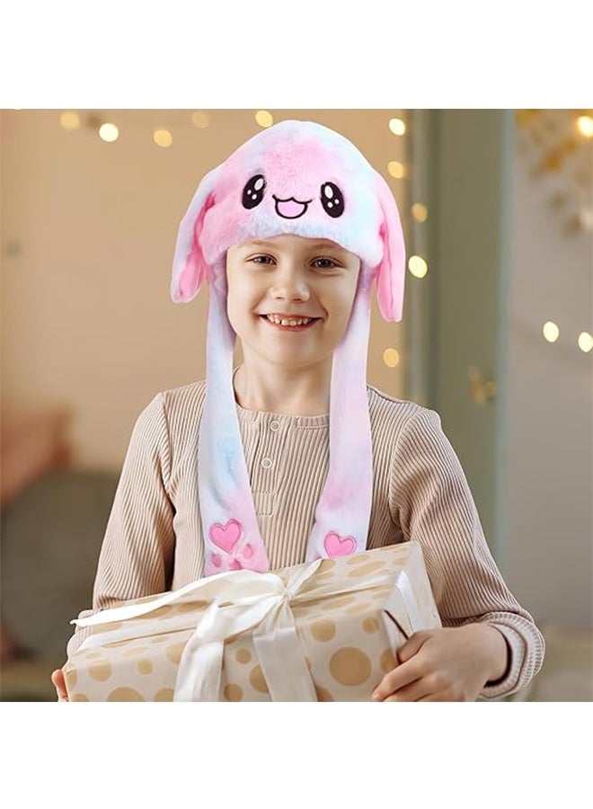 اتش واي قبعة أرنب محشوة LED متوهجة ومتحركة، قبعة أرنب مضحكة متوهجة وأذنين متحركتين للنساء والفتيات، قبعة لحفلات الكوسبلاي والعطلات - Image 5