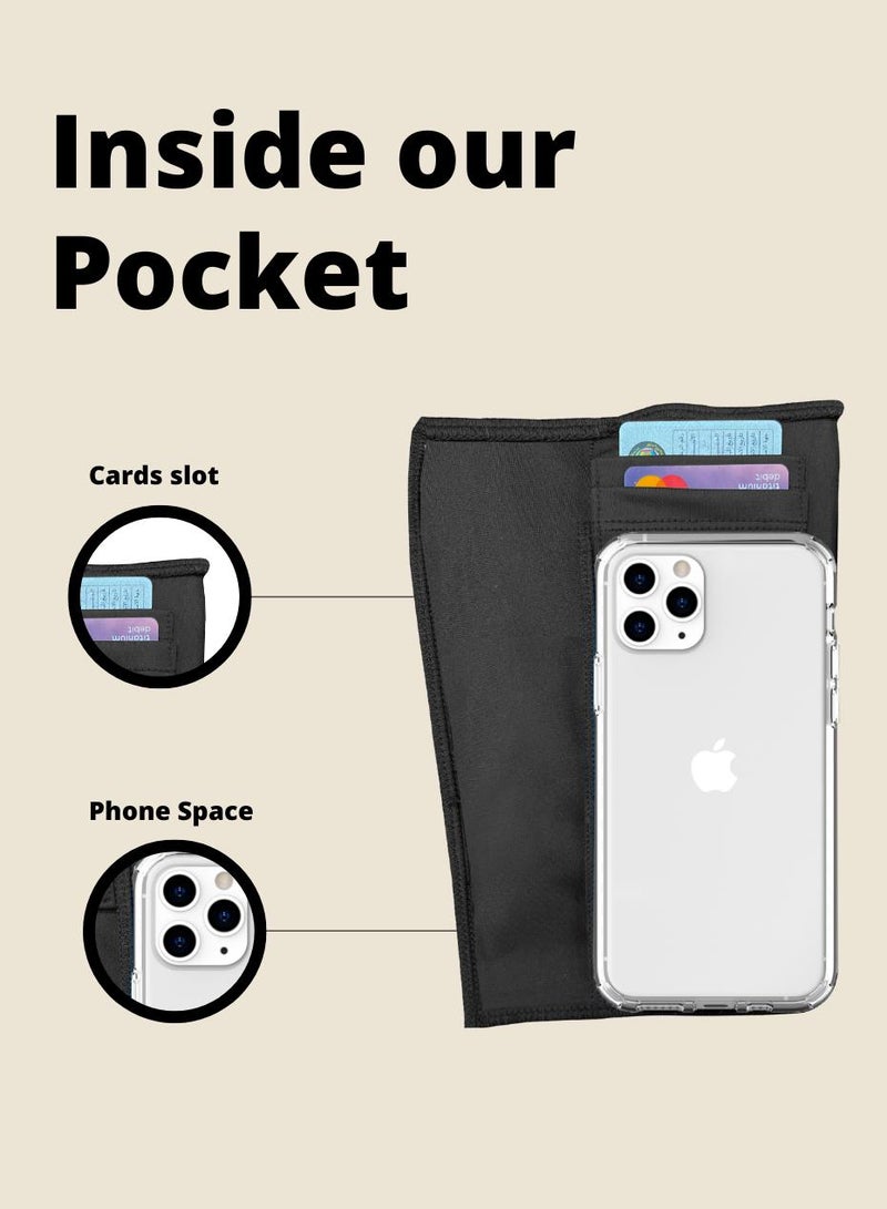 Moveletix Yoga Shorts Pilates Shorts with Pocket and Cardslot - Image 2