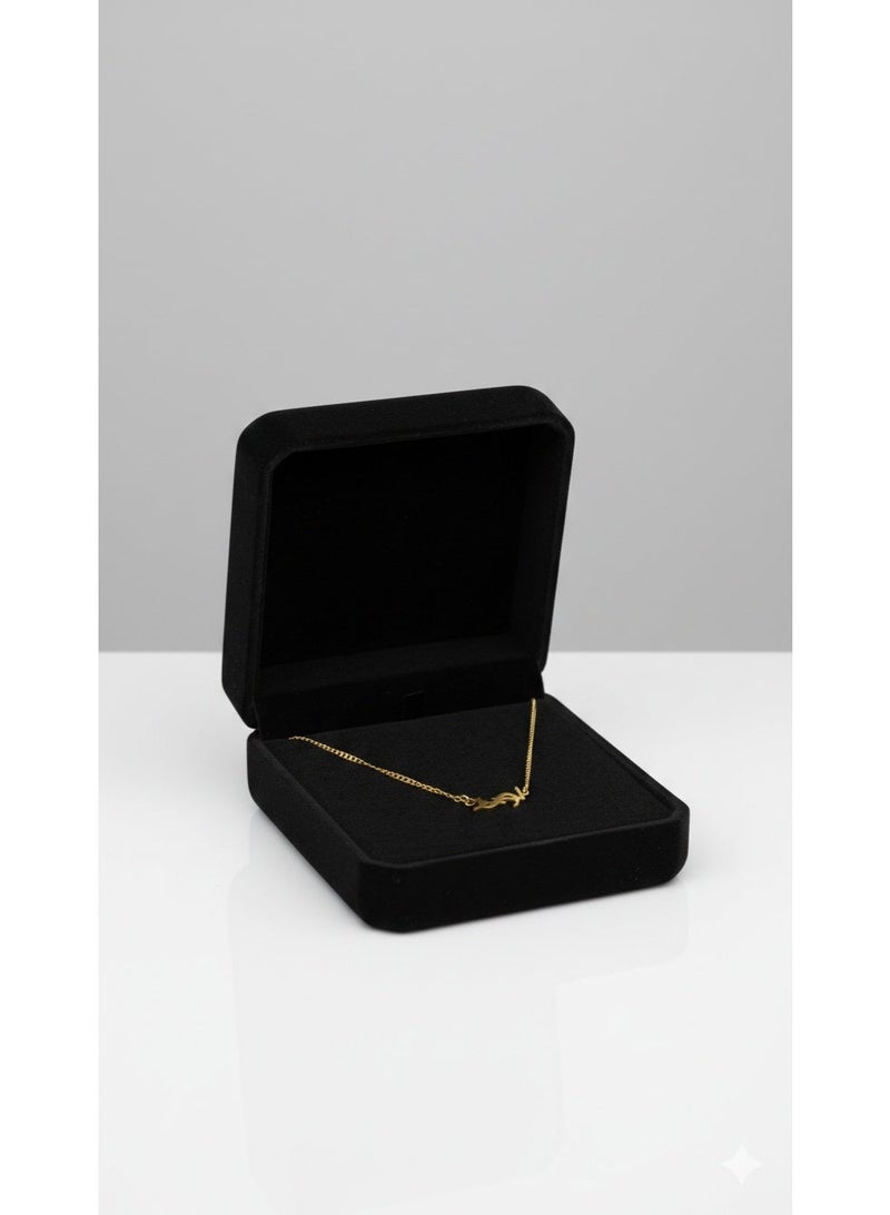 ورد سلسلة ستانلس ستيل مطلية بالذهب - تصميم راقي للمناسبات - Image 2